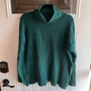 Calvin Klein Jeans Emerald Green Turtleneck Sweater Size Large